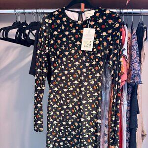 SEZANE Hildana Dress Stretch  Size 4 Small